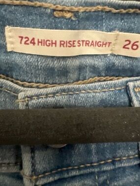 724 High Rise Straight Jeans - Light Blue